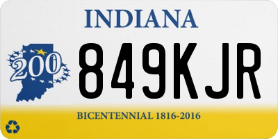 IN license plate 849KJR