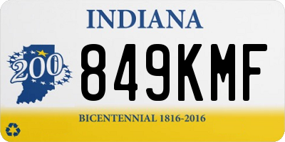 IN license plate 849KMF