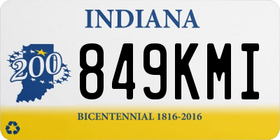 IN license plate 849KMI