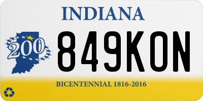 IN license plate 849KON