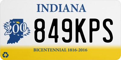 IN license plate 849KPS
