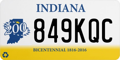 IN license plate 849KQC