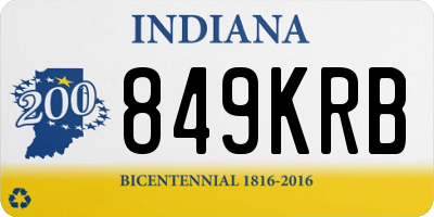 IN license plate 849KRB