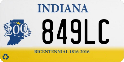 IN license plate 849LC