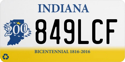 IN license plate 849LCF
