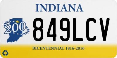 IN license plate 849LCV
