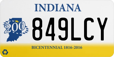 IN license plate 849LCY