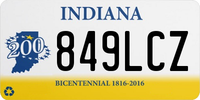 IN license plate 849LCZ