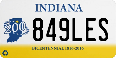 IN license plate 849LES