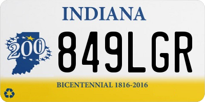 IN license plate 849LGR