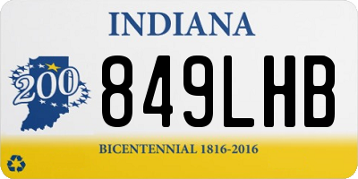 IN license plate 849LHB