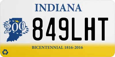 IN license plate 849LHT
