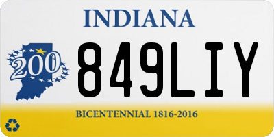 IN license plate 849LIY