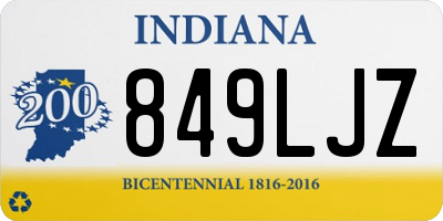 IN license plate 849LJZ