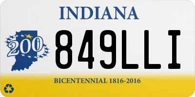 IN license plate 849LLI