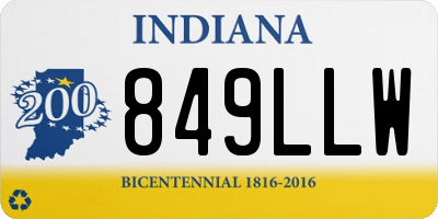 IN license plate 849LLW