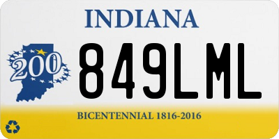 IN license plate 849LML