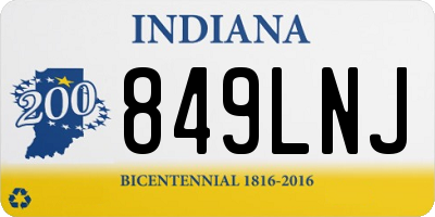 IN license plate 849LNJ