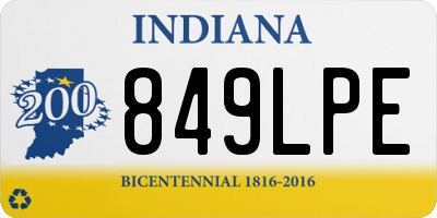 IN license plate 849LPE