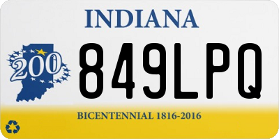 IN license plate 849LPQ