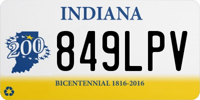 IN license plate 849LPV