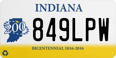 IN license plate 849LPW