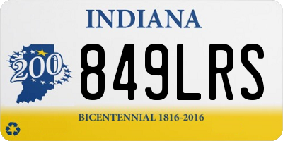 IN license plate 849LRS