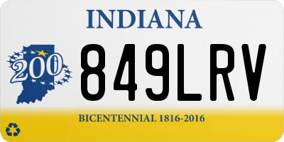 IN license plate 849LRV