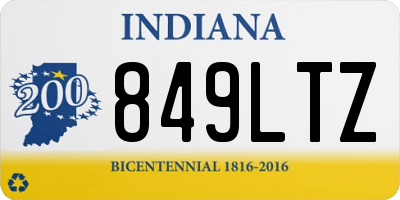 IN license plate 849LTZ