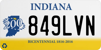IN license plate 849LVN