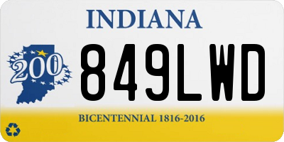 IN license plate 849LWD