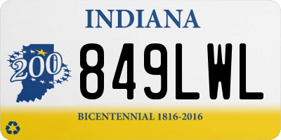 IN license plate 849LWL