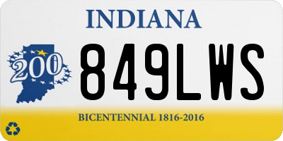 IN license plate 849LWS