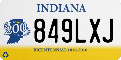 IN license plate 849LXJ