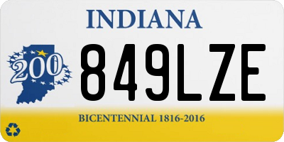 IN license plate 849LZE