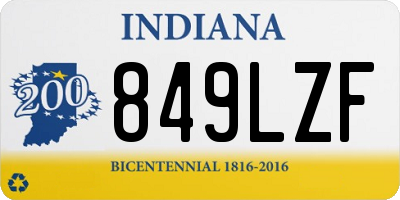 IN license plate 849LZF