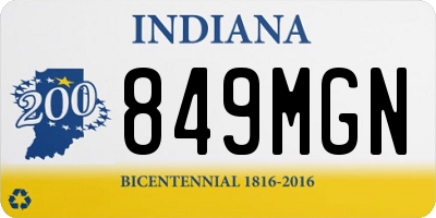 IN license plate 849MGN