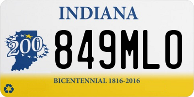 IN license plate 849MLO
