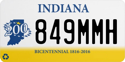 IN license plate 849MMH