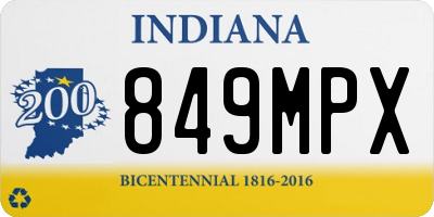 IN license plate 849MPX