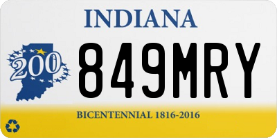 IN license plate 849MRY