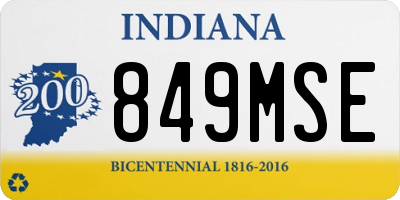 IN license plate 849MSE