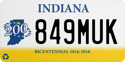 IN license plate 849MUK