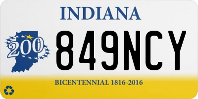IN license plate 849NCY
