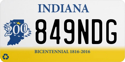 IN license plate 849NDG