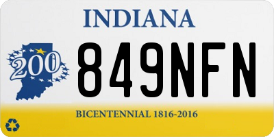 IN license plate 849NFN