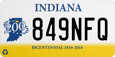 IN license plate 849NFQ