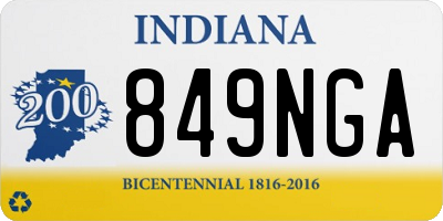 IN license plate 849NGA