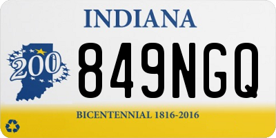 IN license plate 849NGQ
