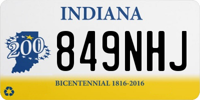 IN license plate 849NHJ